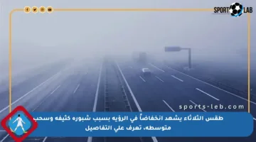 طقس الثلاثاء يشهد انخفاضاً في الرؤية بسبب شبورة كثيفة وسحب متوسطة، تعرف على التفاصيل